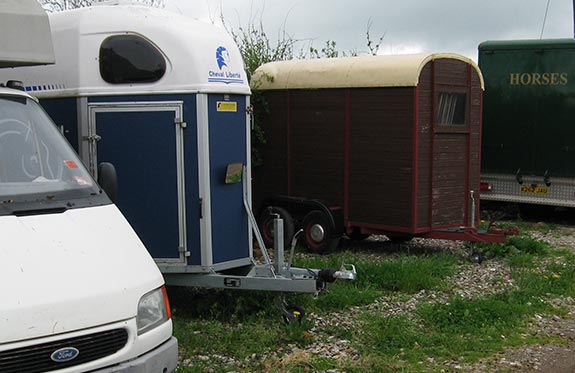 Secure trailer parking